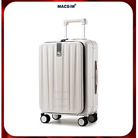 Vali cao cấp Macsim Hanke MSH9860 - Hàng loại 1 màu trắng ( 20 incher)