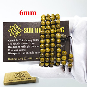 Vòng tay trầm hương tốc phong thủy 108 hạt nam nữ đẹp Sơn Mộc Hương mang lại may mắn, bình an và tài lộc cho người đeo