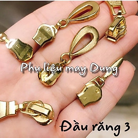 Đầu khoá dây kéo răng số 3( vô dây kéo răng đồng)