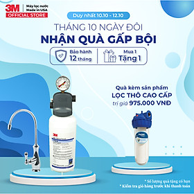 Máy Lọc Nước 3M ICE140-S Kèm Vòi 3M Công Suất Cao - Không Điện