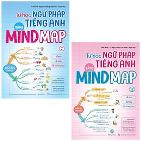 Sách - Combo Sách Tự Học Ngữ Pháp Tiếng Anh Bằng Mindmap (Bộ 2 Cuốn)