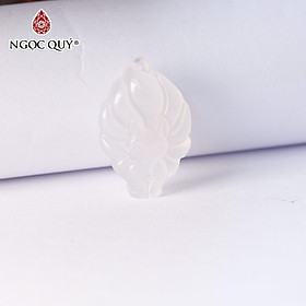 Mặt dây chuyền hồ ly 9 đuôi đá mã não 31x20x8mm - Ngọc Quý Gemstones