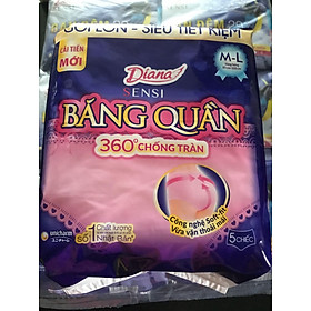 Combo 8 Gói Băng Vệ Sinh Diana Sensi Băng Quần size M-L Diana Sensi Dạng Quần Mỗi gói 5 miếng- HSD luôn mới