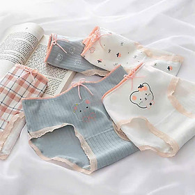 SET 5 QUẦN LÓT HOẠ TIẾT GẤU DỄ THƯƠNG TỪ 40-60KG DÀNH CHO NỮ