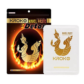 Miếng dán tan mỡ bụng Kroko Navel Paste Detox Thái Lan Túi 5 miếng