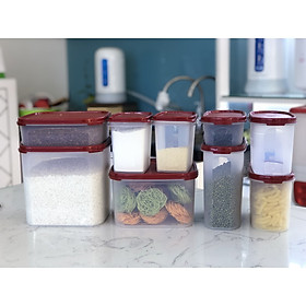 Bộ hộp trữ khô Tupperware 9 hộp