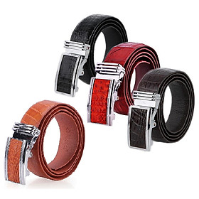 Thắt lưng nam da cá sấu Huy Hoàng nguyên con bụng 3,5P màu đen, nâu đỏ, nâu đất, vàng bò HT4742-43-44-45