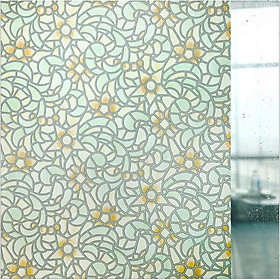 Mua 5M Giấy Dán Kính  họa tiết ngũ sắc không cần keo - khổ 0.45m