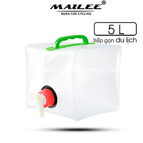 Túi Nước Gấp 5L/ 10L Di Động Đi Ngoài Trời Dụng Cụ Cắm Trại Nhựa PVC Bền Phụ Kiện, Tiện Lợi Cho Cắm Trại Picnic - Mai Lee