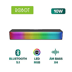 Mua Loa Thanh Bluetooth Soundbar ROBOT RB580 10W Ultra Bass Hiệu Ứng RGB Hỗ Trợ Kết Nối Thẻ Nhớ - Hàng Chính Hãng