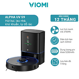 Mua Robot Hút Bụi Lau Nhà Thông Minh Viomi Alpha UV S9 Lưu Bản Đồ 5 Tầng - Bản Quốc Tế - Hàng Chính Hãng