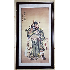 Tranh thủy mặc ,Quan Công cầm đao