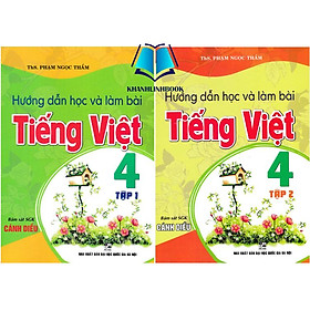 Sách - Combo Hướng Dẫn Học Và Làm Bài Tiếng Việt 4 - Tập 1 + 2 (Bám Sát SGK Cánh Diều)