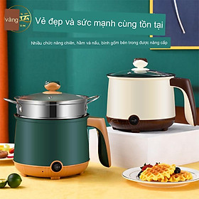 Mua Nồi Lẩu Mini 2 Tầng - Nồi Điện Đa Năng Tặng Kèm Khay Hấp Cao Cấp 1.8Lít - Ca Nấu Mì Mini Đa Năng - Hàng Nhập Khẩu