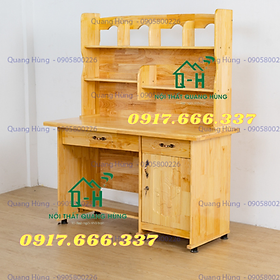 Mua Bàn học sinh gỗ thông màu nâu  vàng cho bé  - chống mối ăn bền màu theo thời gian