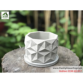 Chậu xi măng mini mẫu 4