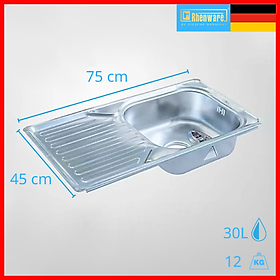 Mua Chậu rủa chén bát cao cấp RHENWARE RC-8245L-304