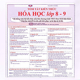 Nơi bán Tóm tắt kiến thức Hóa Học lớp 8 - 9 - Giá Từ -1đ