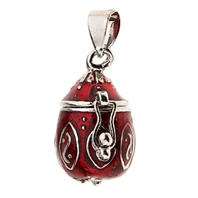 5-7pack Enamel Openable Cremation Keepsake Urn Pendant for Necklace Pendant Red