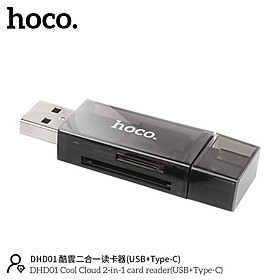 Mua Đầu đọc thẻ nhớ đa năng TF SD 2 trong 1 tiện lợi 1 đầu USB  1 đầu typec 480Mbps Hỗ trợ dung lượng 2TB - hàng chính hãng