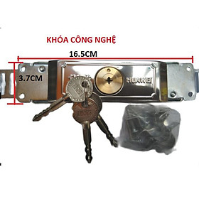Bộ ổ khóa cửa cuốn cơ chống trộm tự thay thế lắp đặt dễ dàng phù hợp với mọi loại cửa cuốn cơ kéo tay tấm liền