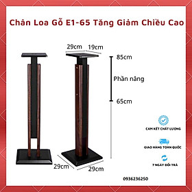 Mua CHÂN ĐỂ LOA BẰNG GỖ CAO CẤP 70x23cm CÓ THỂ ĐIỀU CHỈNH ĐỘ CAO LÊN XUỐNG (SẢN PHẨM BAO GỒM 2 CHÂN LOA)