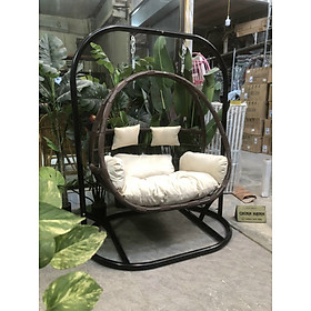Mua Xích đu đôi family chất liệu khung sắt mây nhựa cao cấp juno sofa