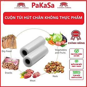 Cuộn Túi Hút Chân Không Thực Phẩm Một Mặt Nhám Một Mặt Trơn Dạng Hạt Mịn Phù Hợp Cho Tất Cả Các Dòng Máy Hút Chân Không - Hàng Chính Hãng - 15x500cm(5 mét)