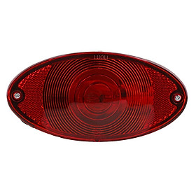 Motorcycle Taillight Red Lens with Brake Running License Plate Light