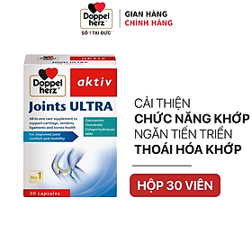 Viên uống bổ khớp Doppelherz Joints Ultra hỗ trợ cải thiện chức năng và ngăn ngừa thoái hóa khớp (Hộp 30 viên)