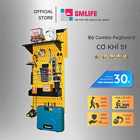 Mua Bảng Treo Đồ Nghề Pegboard Cơ Khí SMLIFE S1 Yellow - Lưu Trữ Trưng Bày Dụng Cụ Sửa Chữa Thông Minh Dễ Tìm Kiếm