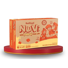 Thùng sữa Nuvi hương cam có thạch hộp 110ml 48 hộp x 110ml