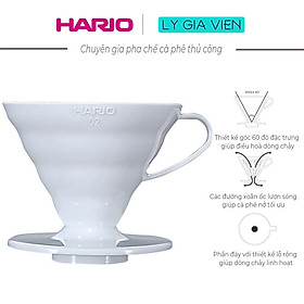 Mua Phễu Pha Cà Phê Nhựa Cứng Màu Hario V60 Coffee Dripper