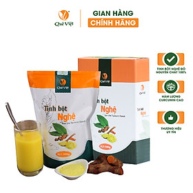 Tinh bột nghệ Quê Việt - 100% nghệ đỏ nguyên chất, hàm lượng curmim cao.