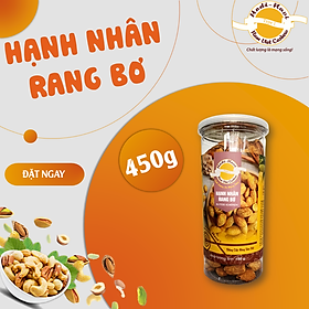 HẠNH NHÂN VỊ BƠ ĂN LIỀN CÒN VỎ DỄ BÓC XUẤT XỨ MỸ HŨ 450G 