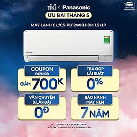 Mua  CHỈ GIAO TẠI HCM  Máy lạnh Panasonic CU/CS-PU12WKH-8M - Một chiều - Inverter tiêu chuẩn - Hàng chính hãng - 1.5 HP