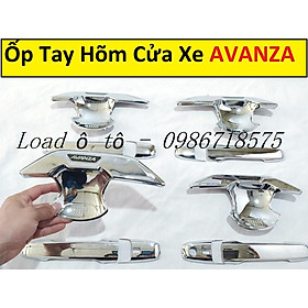 Ốp Tay Nắm, Hõm Cửa Xe Toyota AVANZA 2022-2023 Mẫu Mạ Crom Sáng Bóng