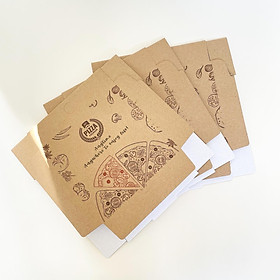 [KV] Size M - 25x25x4cm - Bó 10 hộp giấy pizza - Hot pizza Premium
