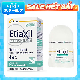 Lăn Khử Mùi Etiaxil Détranspirant Traitement Aisselles Peaux Sensibles 15ml (Dành cho da hỗn hợp, da nhạy cảm)