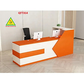 Mua Bàn lễ tân  quầy bán hàng  bàn dịch vụ thương mại đơn giản và hiện đại QTT314