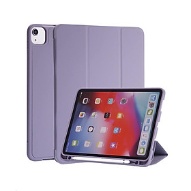 BAO DA SMART COVER SILICON, ỐP LƯNG SILICON CHO IPAD CÓ KHE CÀI BÚT APPLE PENCIL CHO IPAD 10.2 INCH, 10.5 INCH, IPAD PRO 11 INCH - IPAD 10.2 INCH