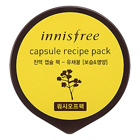 Mặt Nạ Rửa Dưỡng Ẩm & Nuôi Dưỡng Da Từ Hoa Cải Mật Ong Innisfree Capsule Recipe Pack - Canola Honey (10ml)