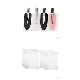 No Bend No   Perming Hair Clips + 100x Hairdressing Capes Gown Apron