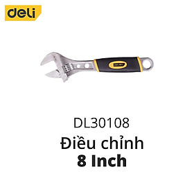 Mua Mỏ Lết Đa Năng Deli Chính Hãng 8-10-12 Inch - Tay Cầm Nhựa Chắc Chắn - Chất Liệu Siêu Bền  Chống Ăn Mòn - DL30108