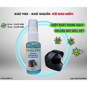 XỊT KHỬ MÙI HÔI NÓN BẢO HIỂM CARLITA 30ML