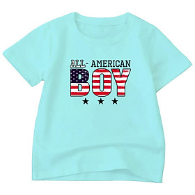 Áo thun Bé trai, gái loại 1 | chất cotton | Thoáng Mát | 6-45kg | Boy American | BTM97