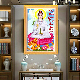 Mua Tranh thêu chữ thập Phật bà Quan Âm 222905 - tự thêu