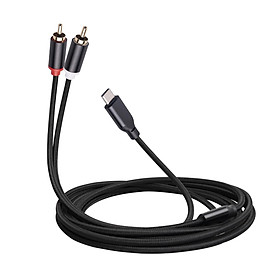 Type C to Dual RCA High Compatibility Audio for Mixers Phones  1m