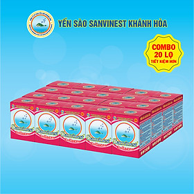 [Combo 20 lọ] Nước Yến sào Sanvinest Khánh Hòa Collagen - 209 