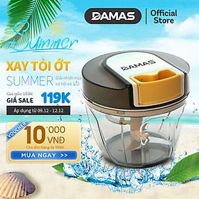 Dụng Cụ Băm Rau Củ Quả , Xay Tỏi Ớt , Xay Thịt Cầm Tay DAMAS Quick Chopper A397 - Hàng chính hãng - Loại 650ml